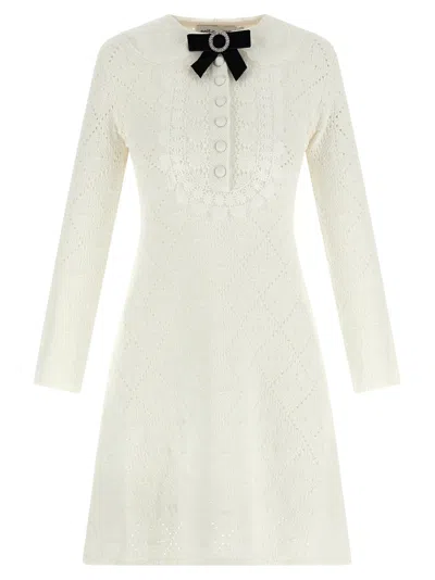 SELF-PORTRAIT LACE DRESS DRESSES WHITE