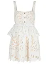 Self-portrait Self Portrait 'lace' Dress In White Polyamide Blend In White
