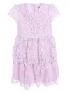 Self-portrait Lace Dress In Purple