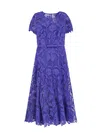 SELF-PORTRAIT LACE DRESS WITH REMOVABLE BELT AT WAIST