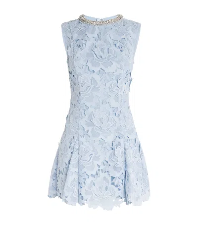 Self-portrait Self Portrait Lace Dress In Blue