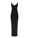 Self-portrait Black Viscose Knit Maxi Dress Clothing