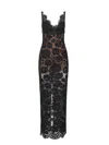 Self-portrait Lace Maxi Dress In Black