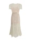 Self-portrait Lace Midi Dress