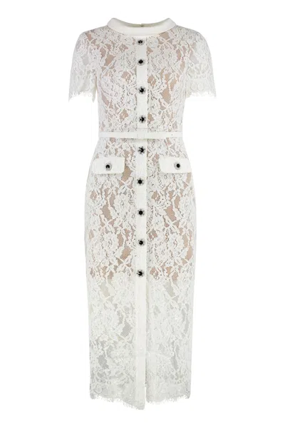 SELF-PORTRAIT LACE MIDI DRESS