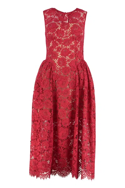 SELF-PORTRAIT LACE MIDI DRESS
