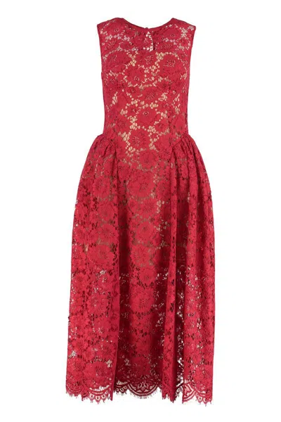 SELF-PORTRAIT SELF-PORTRAIT LACE MIDI DRESS