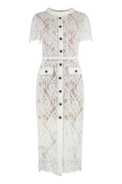SELF-PORTRAIT SELF-PORTRAIT LACE MIDI DRESS