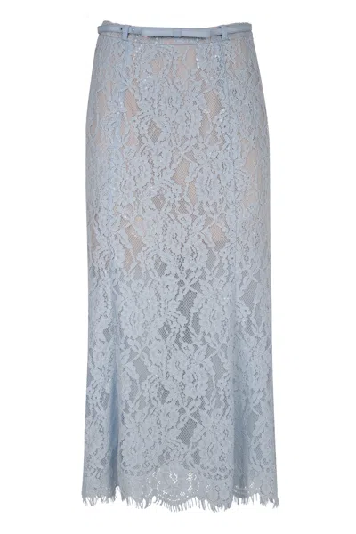 Self-portrait Lace Midi Dress In Blue