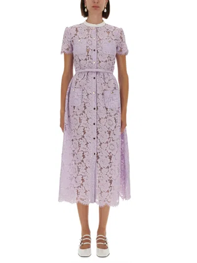 SELF-PORTRAIT LACE MIDI DRESS