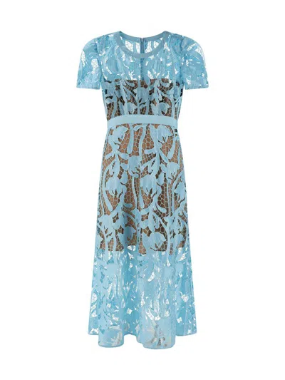SELF-PORTRAIT SELF-PORTRAIT LACE MIDI DRESS