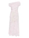 Self-portrait Womens Self Portrait Rhinestone One-shoulder Stretch-woven Midi Dress In Pink