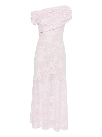 Self-portrait Lace Midi Dress In Pink