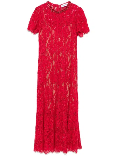 SELF-PORTRAIT LACE MIDI DRESS
