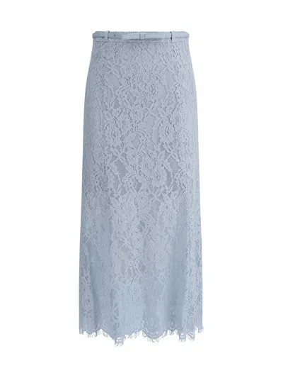SELF-PORTRAIT LACE MIDI SKIRT