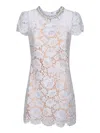 Self-portrait Floral Lace Mini Dress
