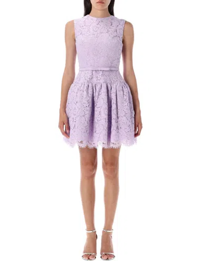 SELF-PORTRAIT SELF-PORTRAIT LACE SLEEVELESS MINI DRESS