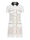 Self-portrait Delicate Lace Dress With Structured Pockets