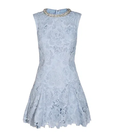 Self-portrait Self Portrait Lace Dress In Blue
