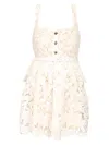 Self-portrait Self Portrait 'lace' Dress In White Polyamide Blend Women In White
