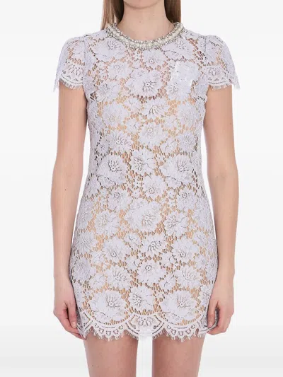 SELF-PORTRAIT LACE MINI DRESS