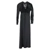 Self-portrait Lace Panel Gown In Black Satin In Black