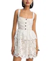 Self-portrait Self Portrait 'lace' Dress In White Polyamide Blend In White