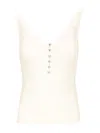 Self-portrait Womens Lace-trim Ribbed Knit Top White In White