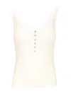 Self-portrait Womens Lace-trim Ribbed Knit Top White In White