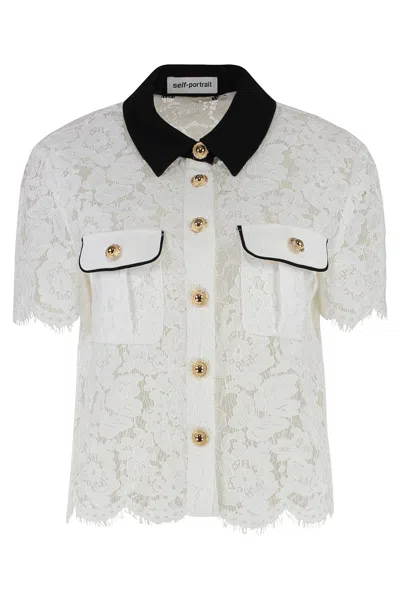 SELF-PORTRAIT LACE SHIRT