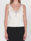 Self-portrait Self Portrait Women Lace Trim Knit Top In White