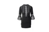 Self-portrait Self Portrait Flared Sleeve Hem Mini Dress In Black Viscose In Black