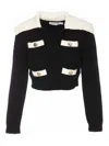 Self-portrait Embellished Alpaca-blend Sweater In Black