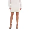 Self-portrait Self Portrait Ladies Cream Sequin Textured Knit Skirt In White