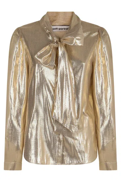 Self-portrait Lamé Shirt