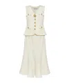 Self-portrait Taffeta Cream Polyester Dress In White