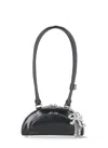 Self-portrait Leather Bag With Charm In Black
