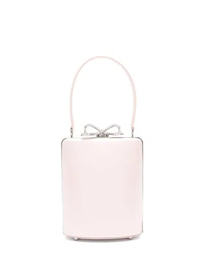 Self-portrait Self Portrait Leather Bucket Bag In Pink
