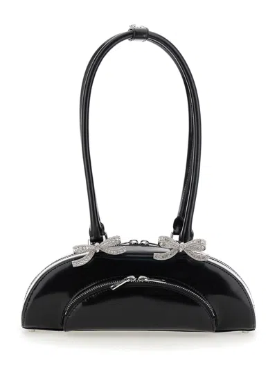 SELF-PORTRAIT LEATHER CURVED SHOULDER BAG
