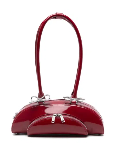Self-portrait Schultertasche Aus Leder In Rot
