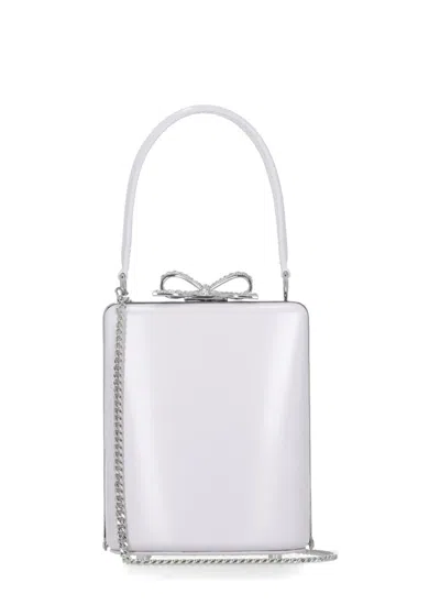 Self-portrait Leather Hand Bag In White