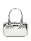 Shop Self-portrait Tote Bag Mini In Silver