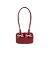Self-portrait Leather Shoulder Bag In Red