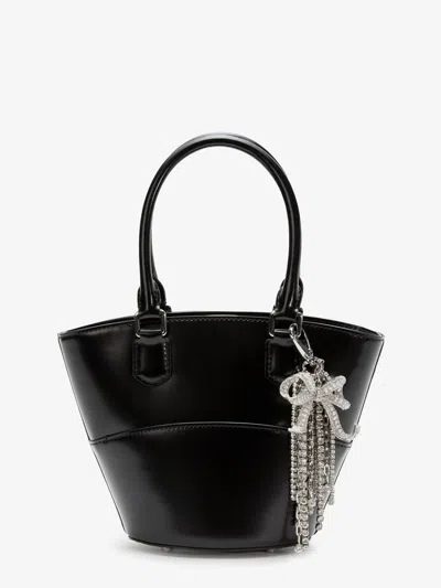 Self-portrait Leather Shoulder Bag With Charms