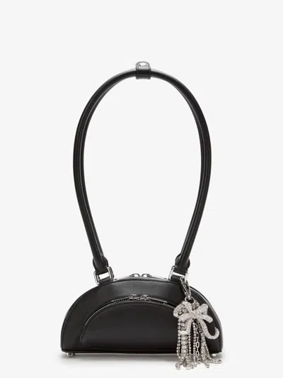 Self-portrait Leather Shoulder Bag With Charms