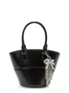 Self-portrait Leather Shoulder Bag With Charms