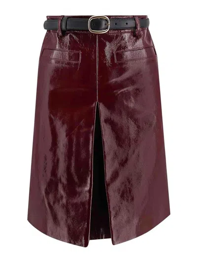 Self-portrait Leather Skirt