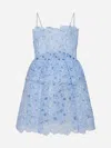 Self-portrait Mini Organza Lace Dress