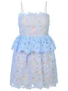 Self-portrait Light Blue Polyester Dress