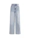 Self-portrait Light Blue Rhinestone Jeans In Blue